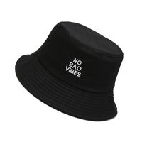 Unisex Basic Simple Style Letter Embroidery Wide Eaves Bucket Hat main image 4