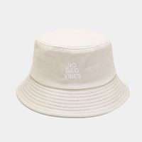 Unisex Basic Einfacher Stil Brief Stickerei Breite Traufen Bucket Hat sku image 7