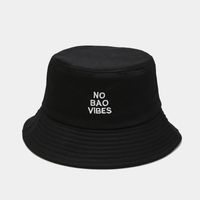 Unisex Basic Einfacher Stil Brief Stickerei Breite Traufen Bucket Hat sku image 3