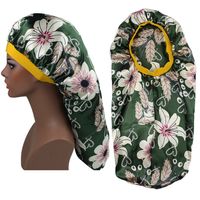 Women's Basic Retro Flower Leopard Printing Eaveless Beanie Hat main image 1