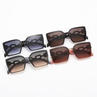 Retro Sweet Color Block Pc Square Full Frame Women's Sunglasses main image 6