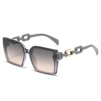 Retro Sweet Color Block Pc Square Full Frame Women's Sunglasses sku image 2