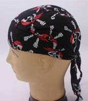 Unisex Hip-hop Punk Streetwear Star Skull Printing Eaveless Pirate Hat sku image 1