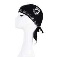 Unisex Hip-hop Punk Streetwear Star Skull Printing Eaveless Pirate Hat sku image 29