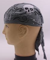 Unisex Hip-hop Punk Streetwear Star Skull Printing Eaveless Pirate Hat sku image 12