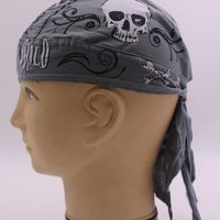 Unisex Hip-hop Punk Streetwear Star Skull Printing Eaveless Pirate Hat main image 4