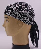 Unisex Hip-hop Punk Streetwear Star Skull Printing Eaveless Pirate Hat sku image 10