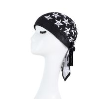 Unisex Hip-hop Punk Streetwear Star Skull Printing Eaveless Pirate Hat sku image 34