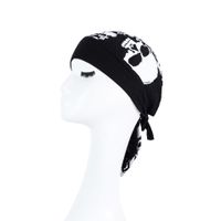 Unisex Hip-hop Punk Streetwear Star Skull Printing Eaveless Pirate Hat sku image 27
