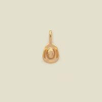 1 Piece Copper Zircon Gold Plated Cross Heart Shape Polished Pendant Chain sku image 6