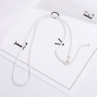 Simple Style Solid Color Sterling Silver Plating Inlay Zircon Rose Gold Plated Necklace main image 3