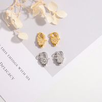 Simple Style Flower Sterling Silver Plating Inlay Zircon Gold Plated Charms Jewelry Accessories main image 4