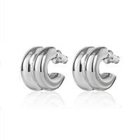 1 Pair Casual Color Block Polishing Plating Stainless Steel 18K Gold Plated Ear Studs sku image 1