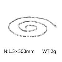 Einfacher Stil Geometrisch Titan Stahl Überzug Männer Halskette sku image 1