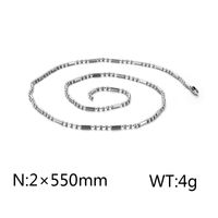 Einfacher Stil Geometrisch Titan Stahl Überzug Männer Halskette sku image 5