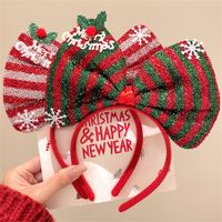 Cute Sweet Santa Claus Snowman Elk Plastic Flannel Hair Band main image 3