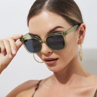 Simple Style Classic Style Color Block Pc Square Full Frame Women's Sunglasses main image 6
