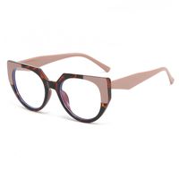 Simple Style Classic Style Color Block Pc Oval Frame Full Frame Optical Glasses main image 2