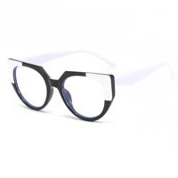 Simple Style Classic Style Color Block Pc Oval Frame Full Frame Optical Glasses main image 3