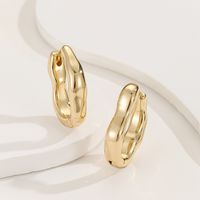 Wholesale Jewelry Basic Classic Style Geometric Alloy Gold Plated Silver Plated Earrings main image 4