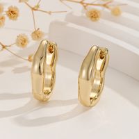 Wholesale Jewelry Basic Classic Style Geometric Alloy Gold Plated Silver Plated Earrings main image 2