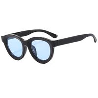 Streetwear Solid Color Ac Oval Frame Full Frame Women's Sunglasses sku image 7
