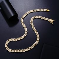 Hip-hop Punk Geometric Solid Color Alloy Plating Inlay Rhinestones White Gold Plated Gold Plated Men's Jewelry Set main image 8
