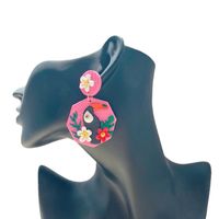 1 Pair Lady Pastoral Classic Style Flower Bird Plating Alloy Soft Clay 14k Gold Plated Drop Earrings main image 5