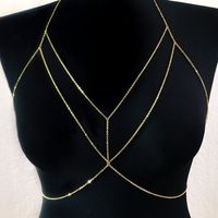 Sexy Streetwear Solid Color Alloy Plating Women's Body Chain sku image 1