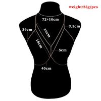 Sexy Streetwear Solid Color Alloy Plating Women's Body Chain main image 2