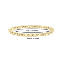 Simple Style Classic Style Round Alloy Beaded Handmade Plating Gold Plated Unisex Bracelets main image 6