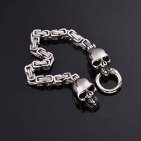 Punk Classic Style Cool Style Skull Stainless Steel Men's Bracelets main image 3