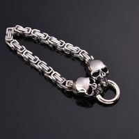Punk Classic Style Cool Style Skull Stainless Steel Men's Bracelets main image 5