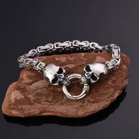 Punk Classic Style Cool Style Skull Stainless Steel Men's Bracelets main image 1