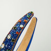 Women's Elegant Color Block Cloth Inlay Rhinestones Hair Band main image 4