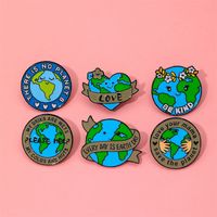 Pastoral Simple Style Earth Alloy Printing Unisex Brooches main image 2