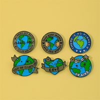 Pastoral Simple Style Earth Alloy Printing Unisex Brooches main image 3