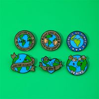 Pastoral Simple Style Earth Alloy Printing Unisex Brooches main image 1