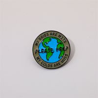Pastoral Simple Style Earth Alloy Printing Unisex Brooches sku image 2