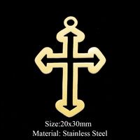 Simple Style Solid Color Stainless Steel Polishing Plating Gold Plated Charms Jewelry Accessories sku image 19