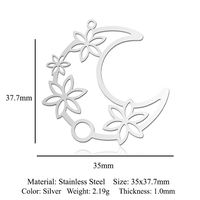 Simple Style Angel Sun Wings Stainless Steel Polishing Plating Gold Plated Jewelry Accessories sku image 11
