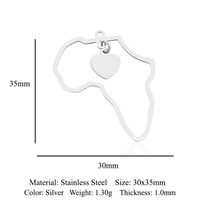 Simple Style Map Handcuffs Stainless Steel Polishing Plating Gold Plated Jewelry Accessories main image 2