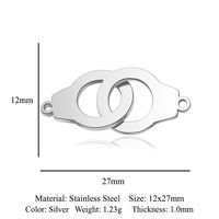 Simple Style Map Handcuffs Stainless Steel Polishing Plating Gold Plated Jewelry Accessories main image 4