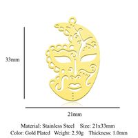 Simple Style Map Handcuffs Stainless Steel Polishing Plating Gold Plated Jewelry Accessories sku image 20