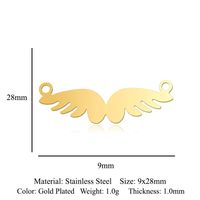 Einfacher Stil Karte Handschellen Rostfreier Stahl Polieren Überzug Vergoldet Schmuckzubehör sku image 17
