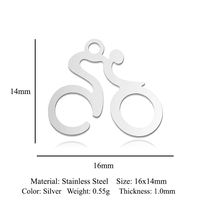 Simple Style Map Handcuffs Stainless Steel Polishing Plating Gold Plated Jewelry Accessories sku image 1