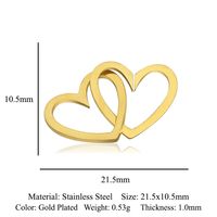 Einfacher Stil Karte Handschellen Rostfreier Stahl Polieren Überzug Vergoldet Schmuckzubehör sku image 22
