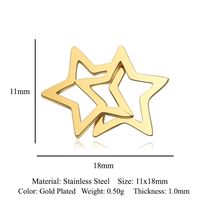 Einfacher Stil Karte Handschellen Rostfreier Stahl Polieren Überzug Vergoldet Schmuckzubehör sku image 24