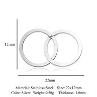 Einfacher Stil Karte Handschellen Rostfreier Stahl Polieren Überzug Vergoldet Schmuckzubehör sku image 10