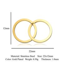 Einfacher Stil Karte Handschellen Rostfreier Stahl Polieren Überzug Vergoldet Schmuckzubehör sku image 25